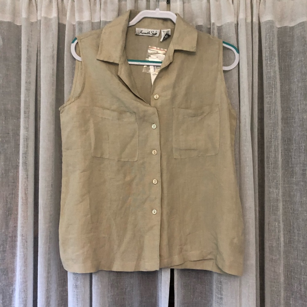 NWT vintage linen tank